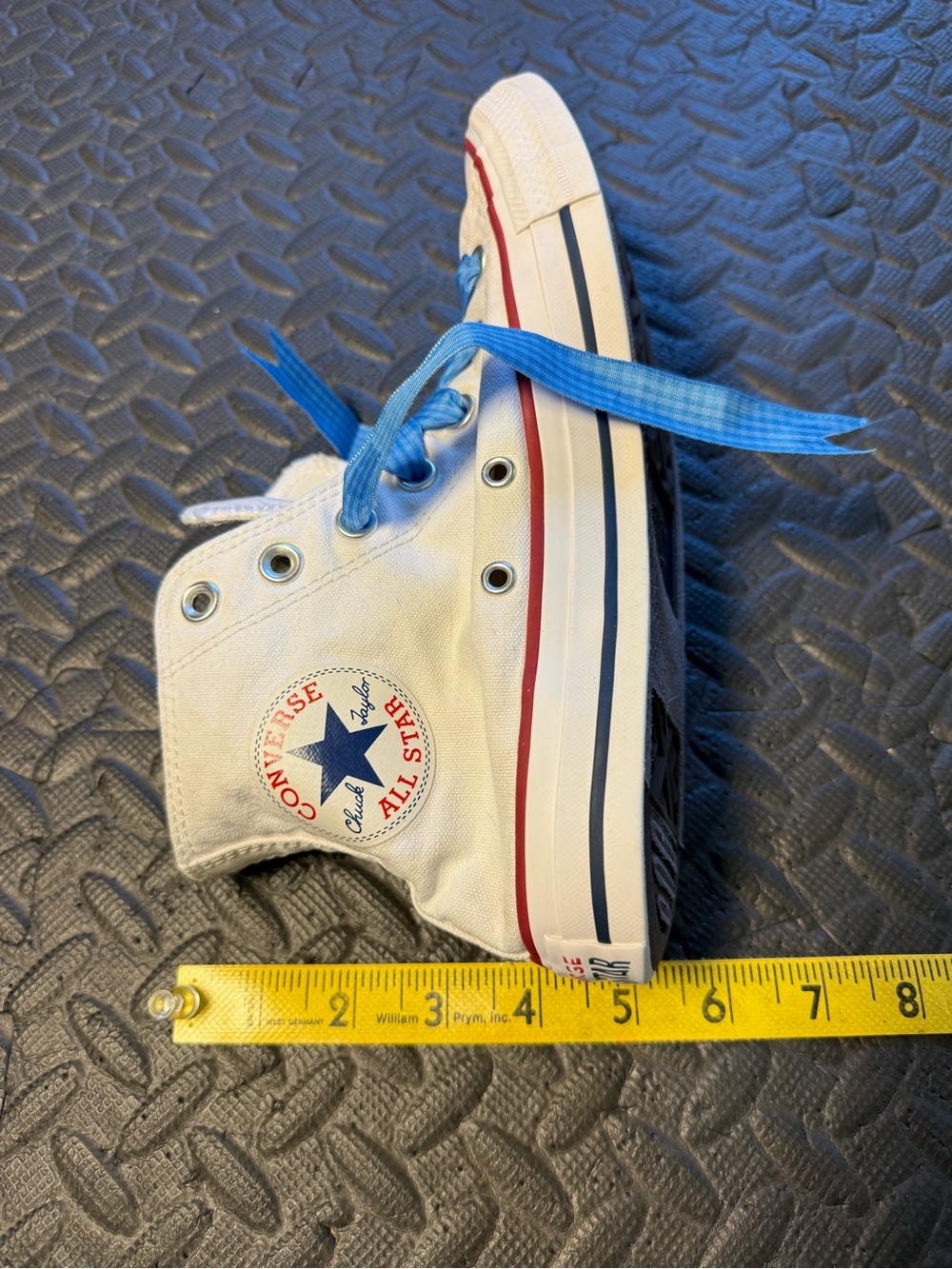 Converse Chuck Taylor All Star High Top White Ribbon Laces Women’s Size 8 - Picture 10 of 11